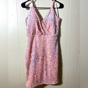 Guess pink mini dress